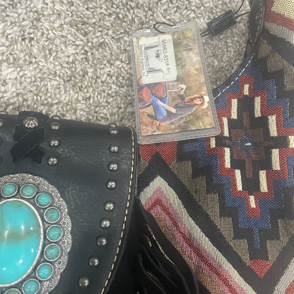 Montana West Multicolor Geometric Hobo Bag - Picture 2 of 8